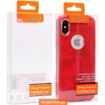 Wholesale iPhone 8 Plus / iPhone 7 Plus / iPhone 6S 6 Plus Armor Leather Hybrid Case (Red)